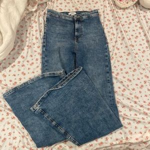 Forever 21 denim high rise bellbottom jeans